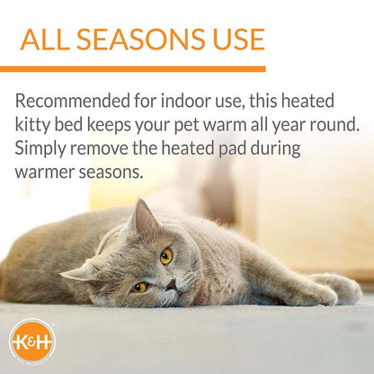 Indoor Heated Cat Bed
