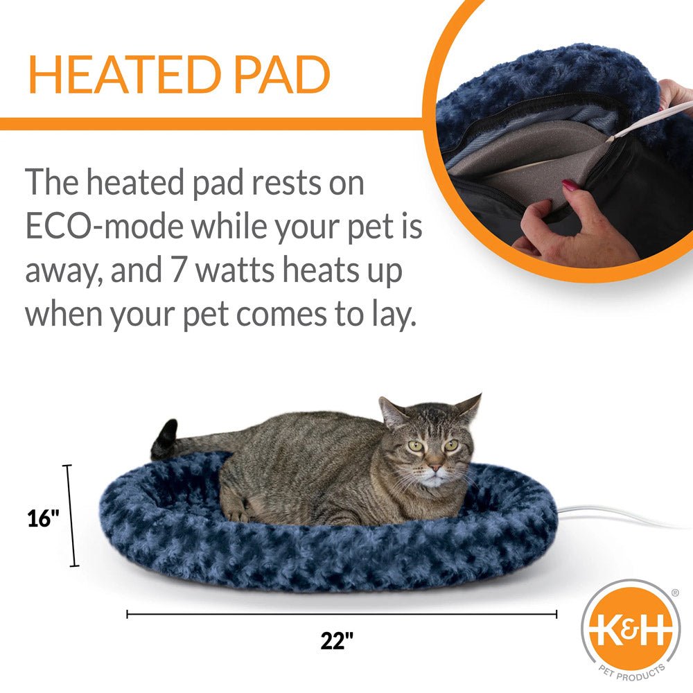 Heated Orthopedic Cat Bed