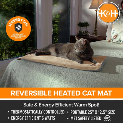 heated cat bed