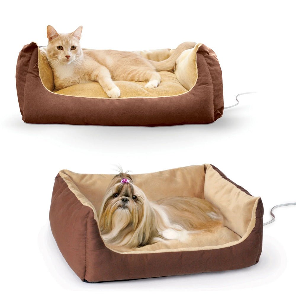 Heated Pet Bed for Cats and Small Dogs
