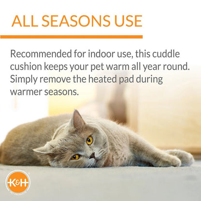 Heated Pet Bed for Cats and Small Dogs