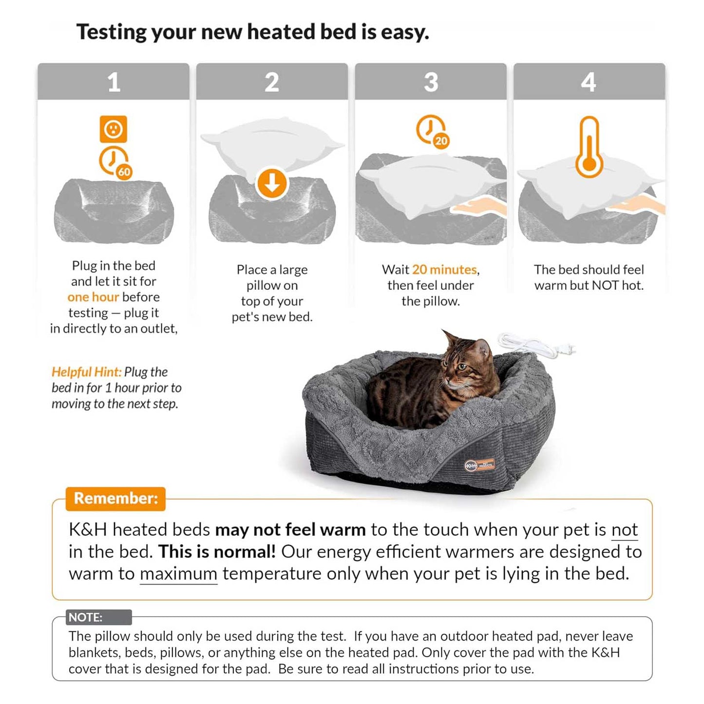 heated pet bed for cats and small dogs