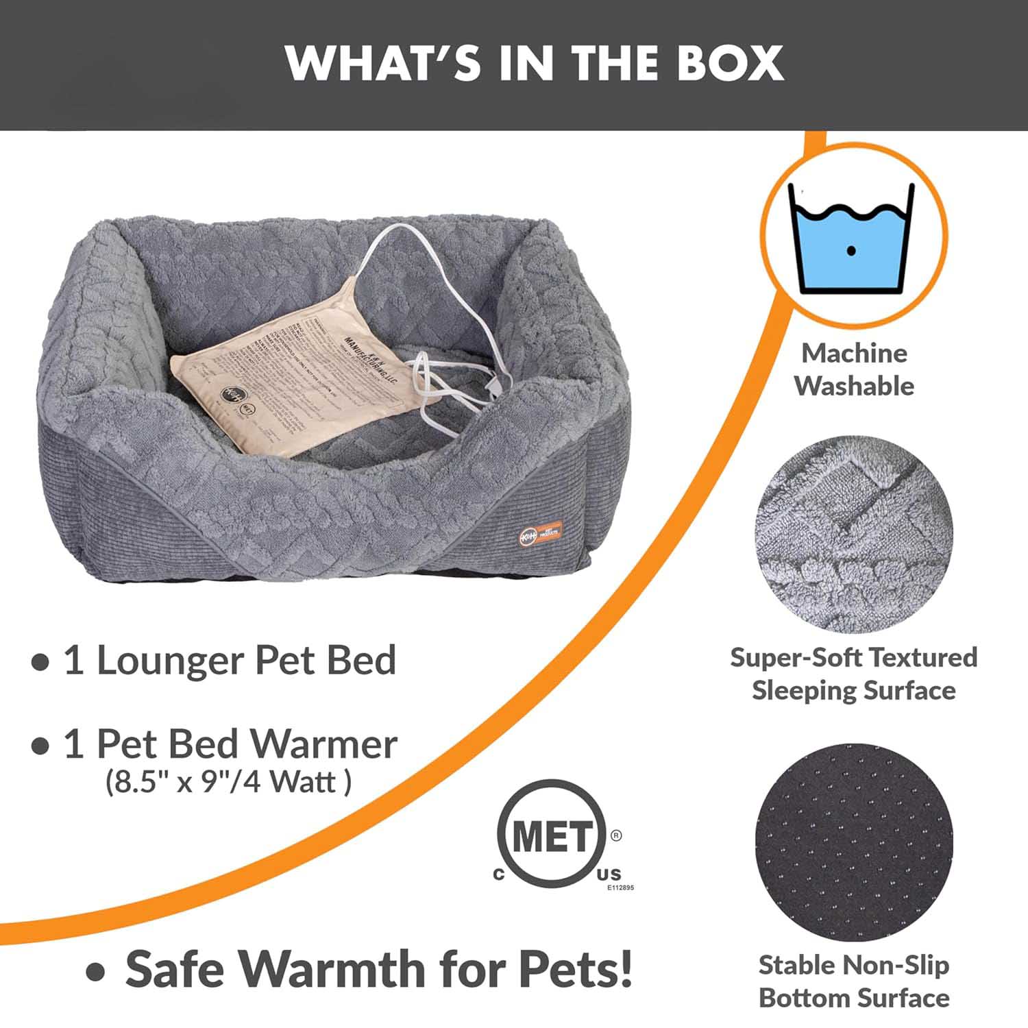 heated pet bed for cats and small dogs