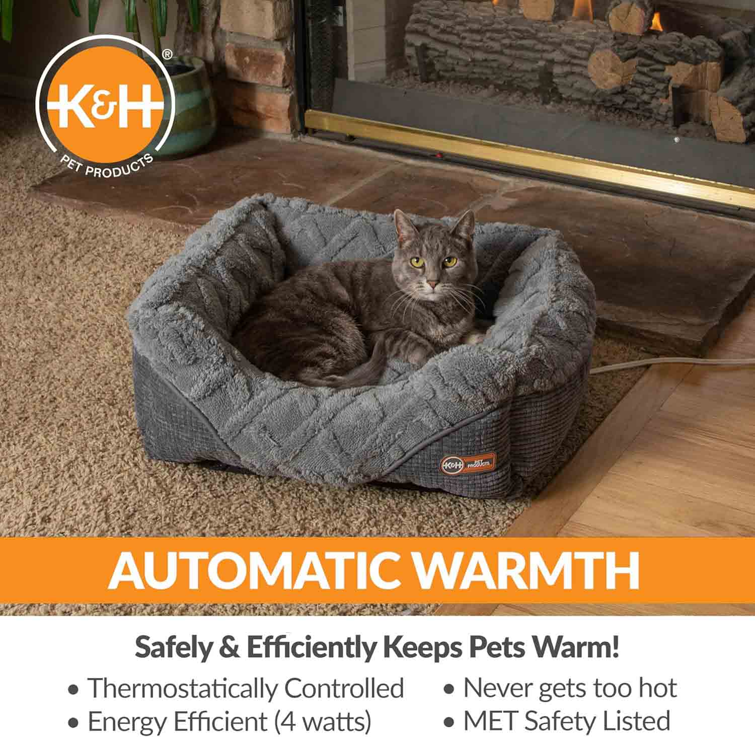 heated pet bed for cats and small dogs
