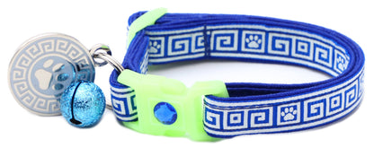 Greek Key Breakaway Cat Collar Pugs2Persians