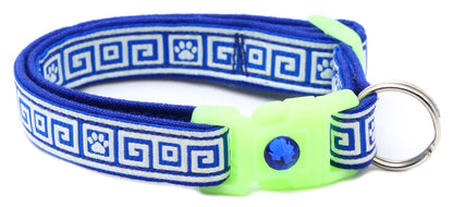 Greek Key Breakaway Cat Collar Pugs2Persians