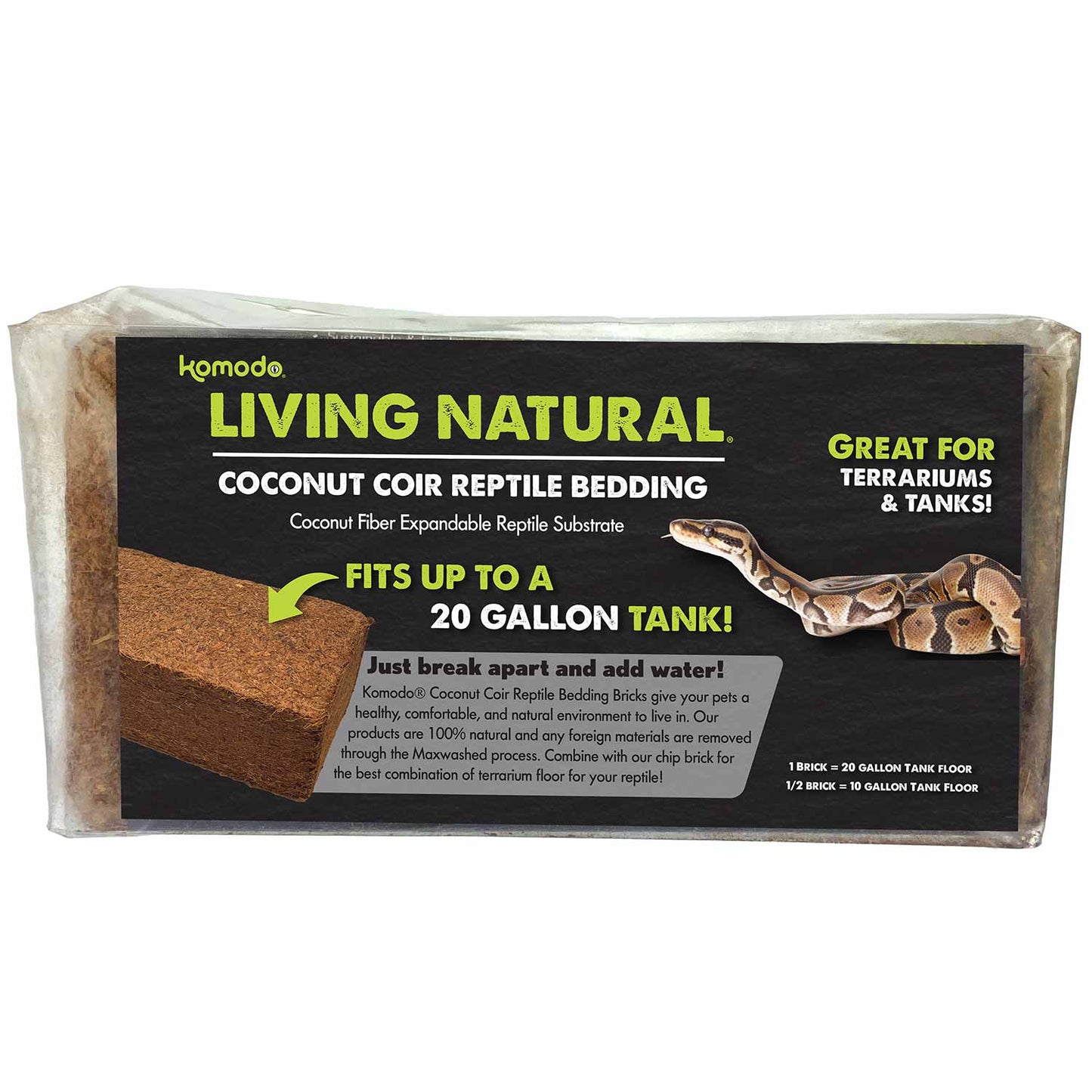 komodo coir reptile bedding