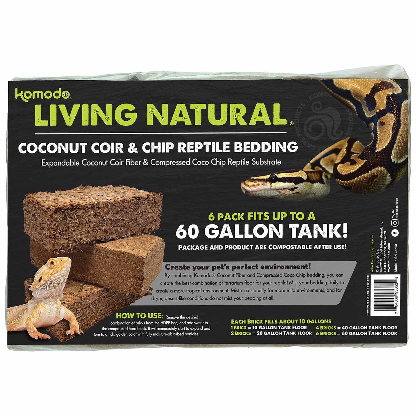komodo coir reptile bedding