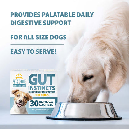 Pet's Choice Gut Instincts Probiotic Powder Packets for Dogs