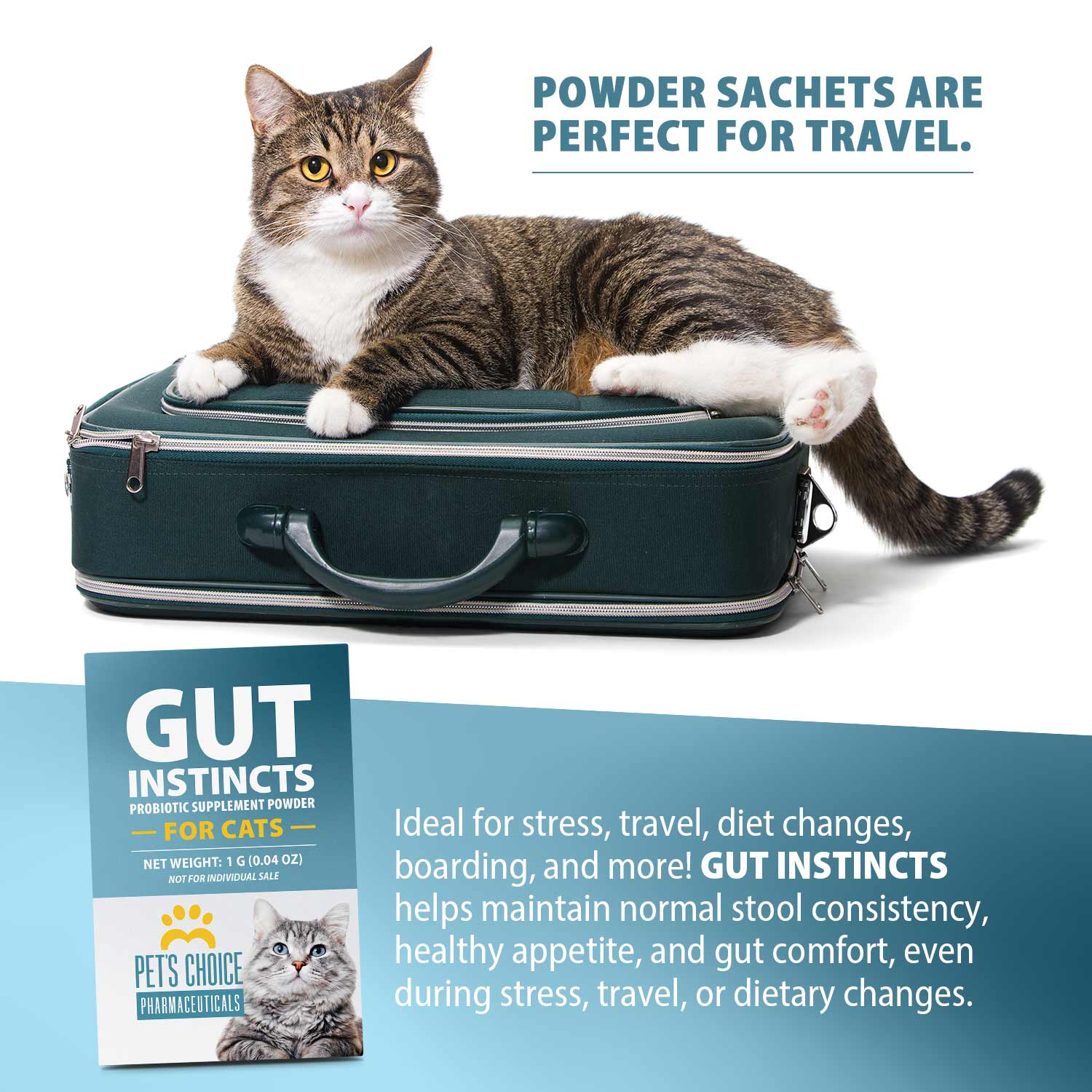 Pet’s Choice Gut Instincts Probiotic Supplement for Cats