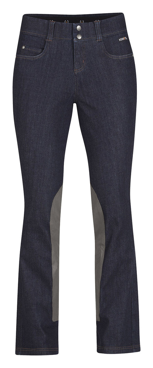 Kerrits Women's Stretch Denim Extended Knee Patch Bootcut Riding Jeans