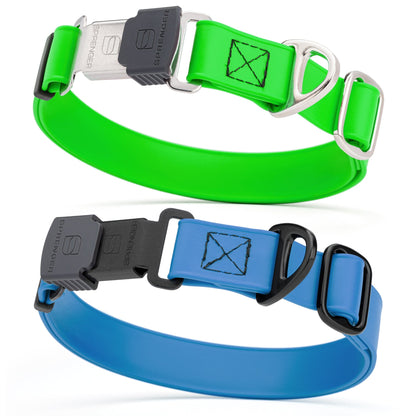 Sprenger BioThane Waterproof Dog Collar with Stainless Steel ClicLock Quick Release Buckle